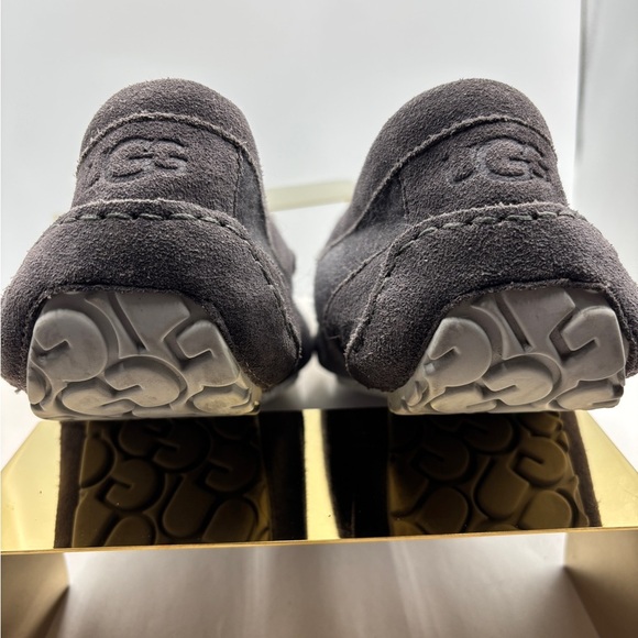 UGG Men's wool suede Charcoal Slip-On Loafers custom Sz 17 slippers - Picture 6 of 10